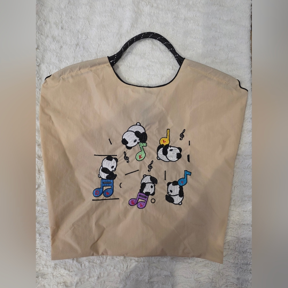 Panda Tote Bag by D. KELLY Tan